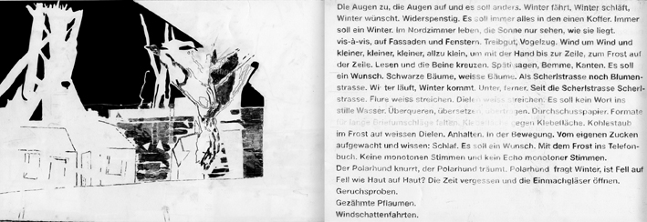 Gesa Foken Bettina Wohlfender Unter ferner Winter 9 Kuenstlerbuch artist book edition d´artiste